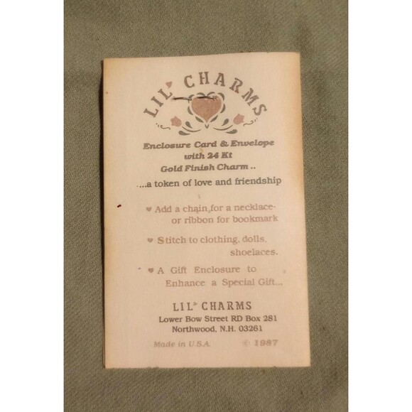 Vintage 24 k Gold Sheep Charm | NWT Original Card | Jewelry Craft Gift Idea - Picture 2 of 4